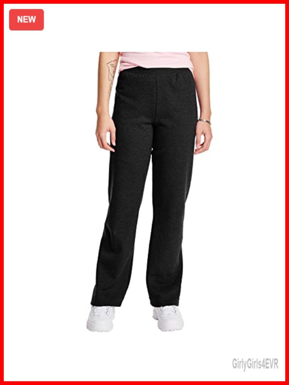 Women's EcoSmart Fleece Open-Bottom Sweatpants, No Pockets